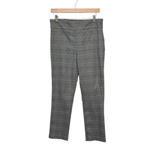 Maison d'Amile Pants Womens US 10 Gray Plaid Slim Stretch Workwear‎ Trousers